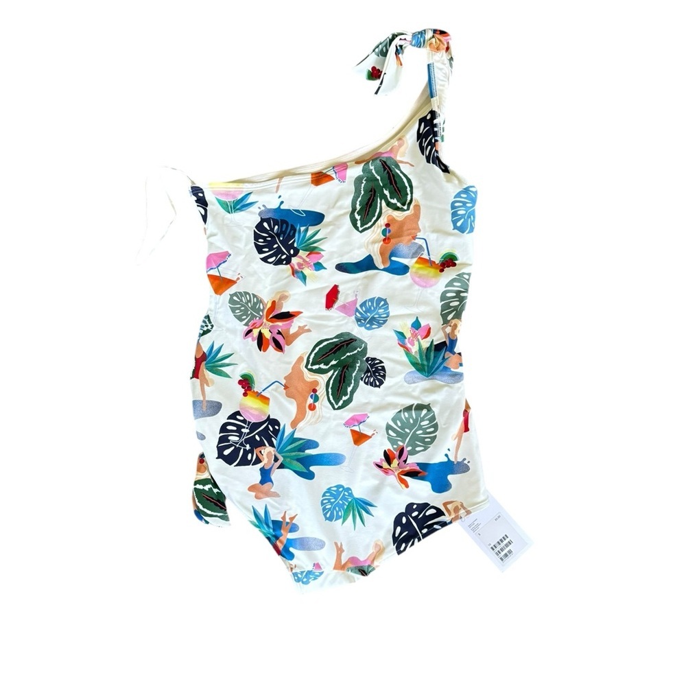 & Other Stories NEW One Shoulder Printed Swimsuit - Picture 7 of 7